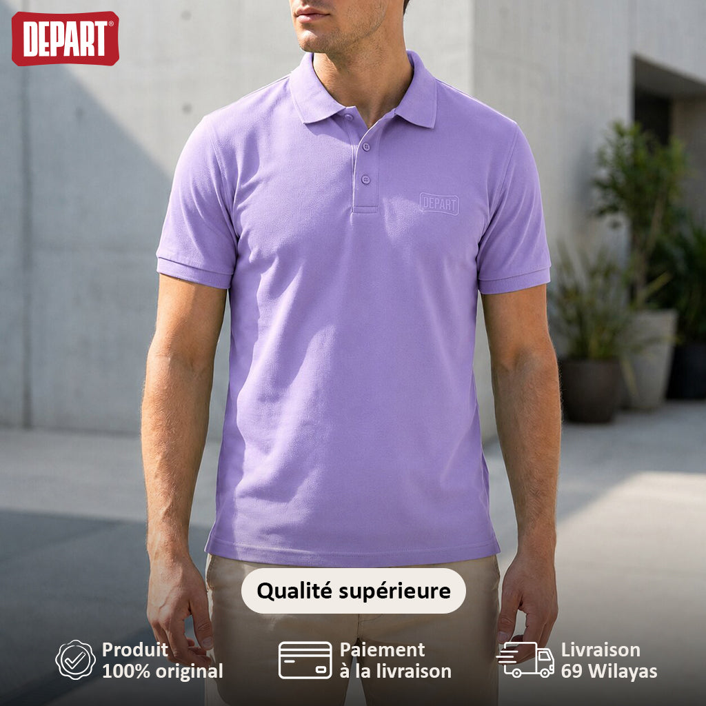 POLO DEPART HOMME VIOLET