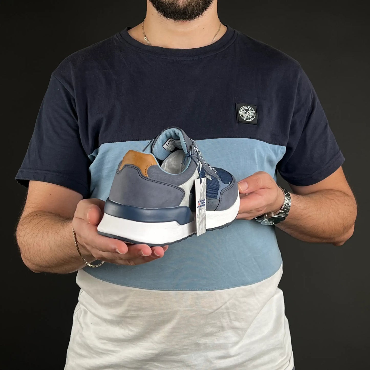 Basket Leoss Bleu Nuit