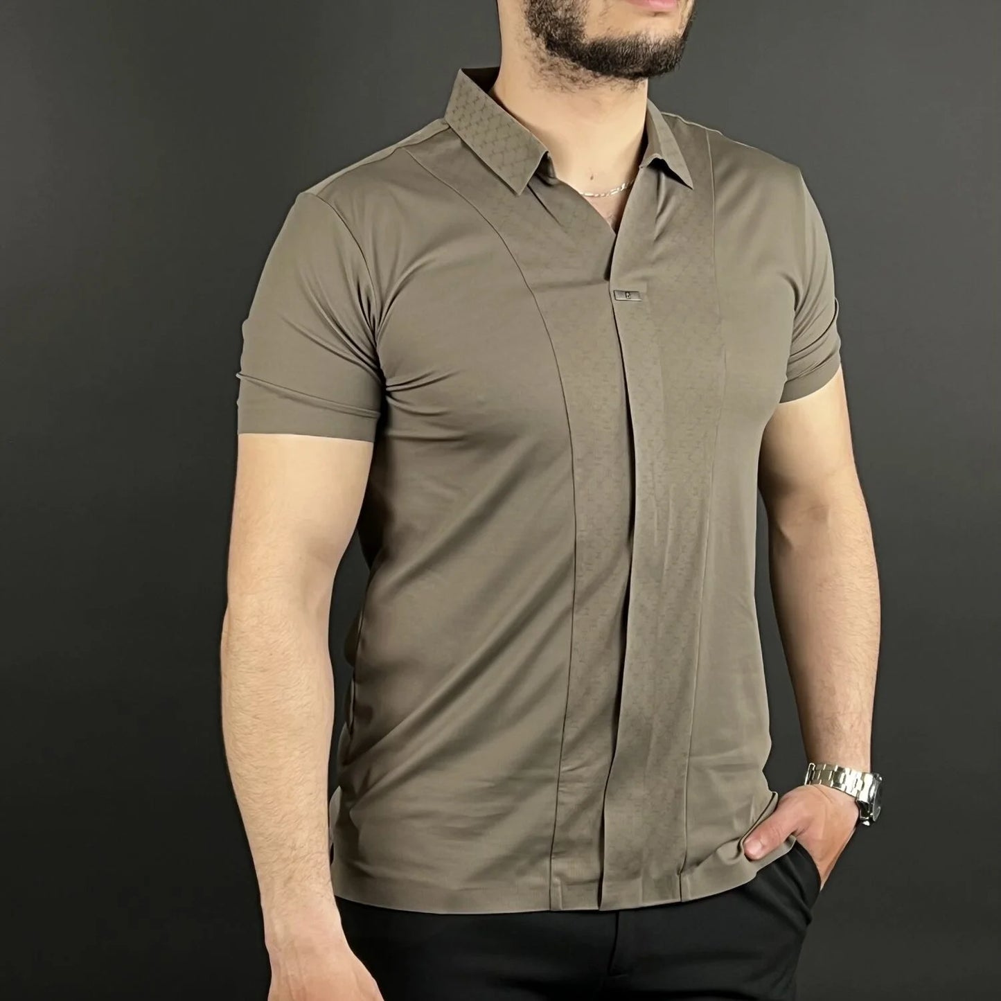 Pull Chemise Motif DL