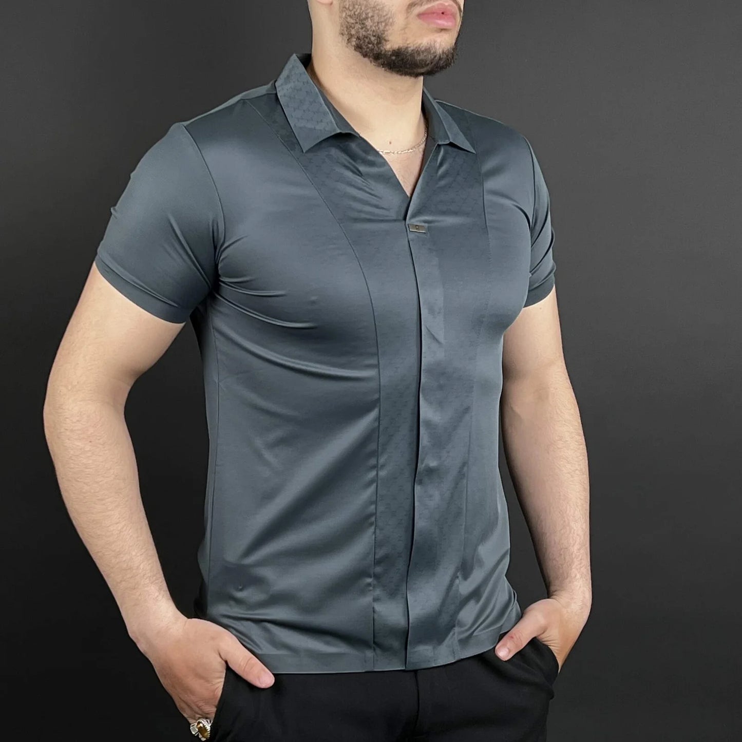 Pull Chemise Motif DL