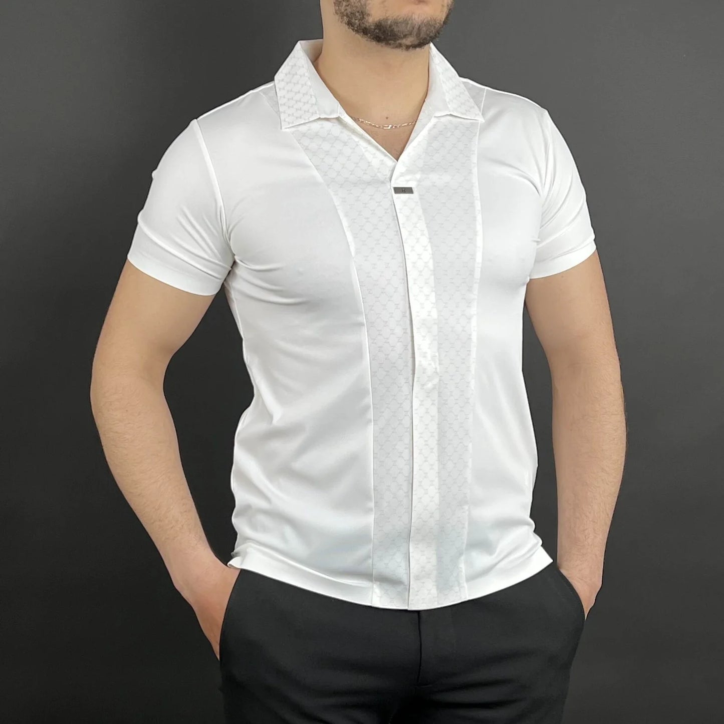 Pull Chemise Motif DL