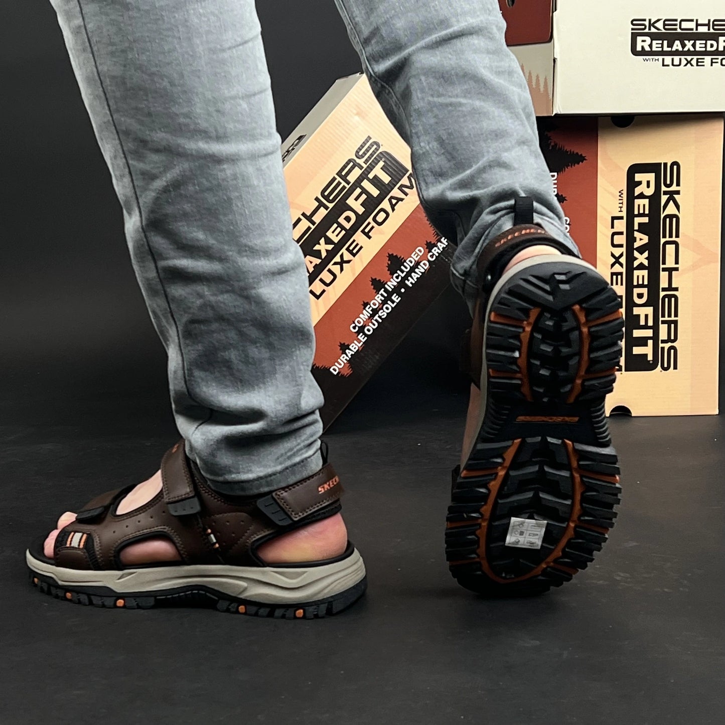 Sandal Skechers Marron
