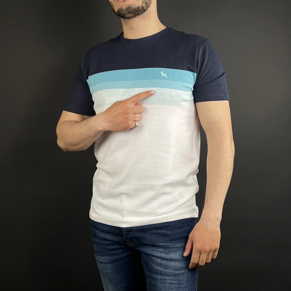 Tshirt Bewley & Ritch Turquoise/Navy