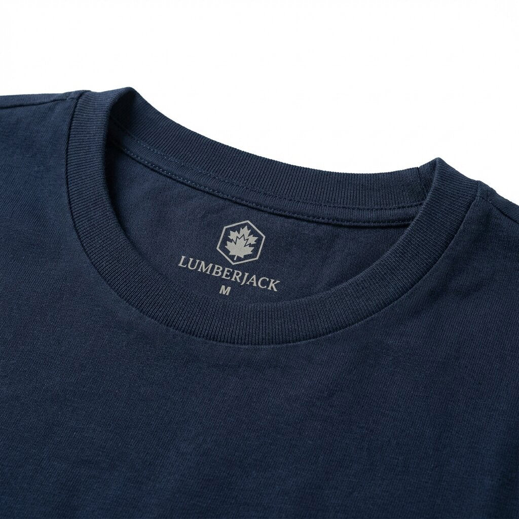 LUMBERJACK TEE BIG ICONIC LOGO NAVY