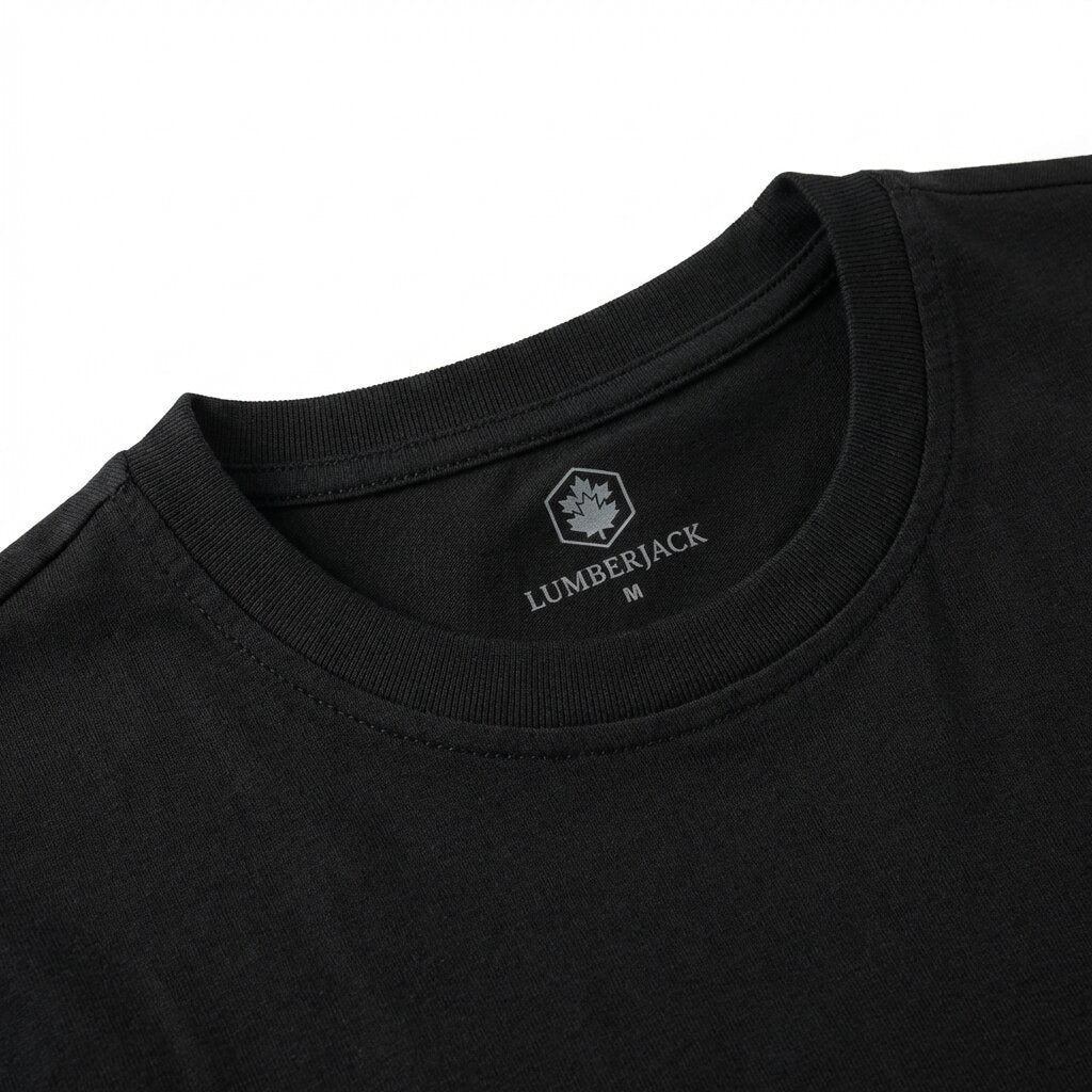 LUMBERJACK TEE ITALY BIG LOGO BLACK