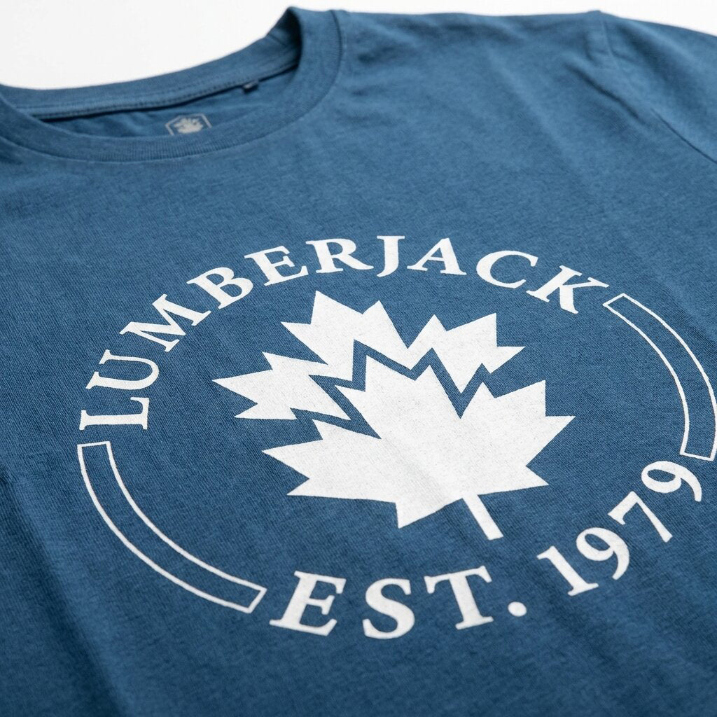 LUMBERJACK TEE EST 1979 BIG LOGO NAVY