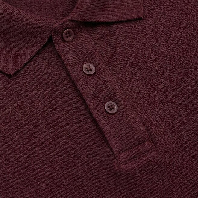 LUMBERJACK POLO ESSENTIALS MINI LOGO BURGENDY