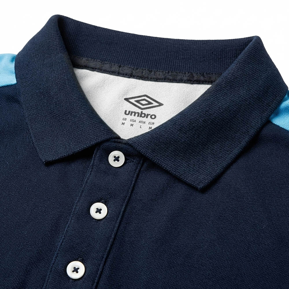 POLOS UMBRO ORIGINAL HOMME BLEU COTON 3