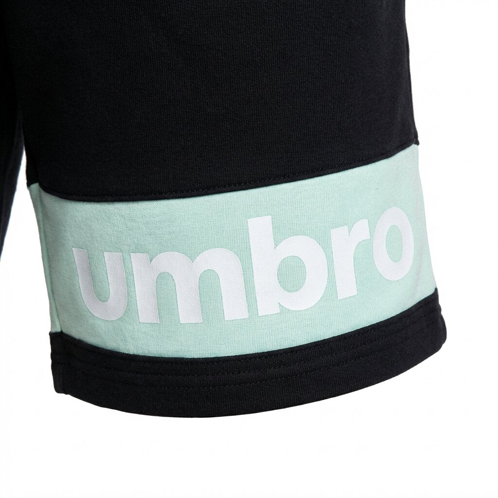 SHORT UMBRO COTON NOIR | VERT
