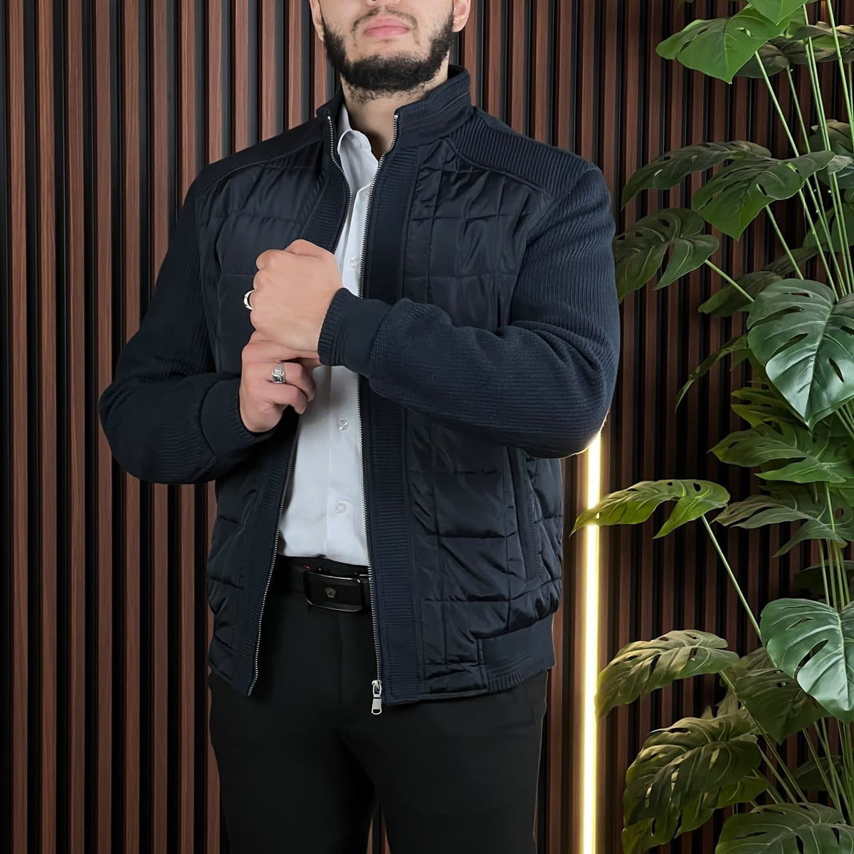 Veste DAVID LOUIS Deux Tons BLEU NUIT