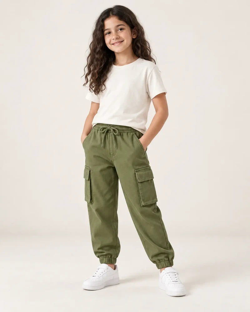 Pantalon Cargo Threadbare Enfant Vert