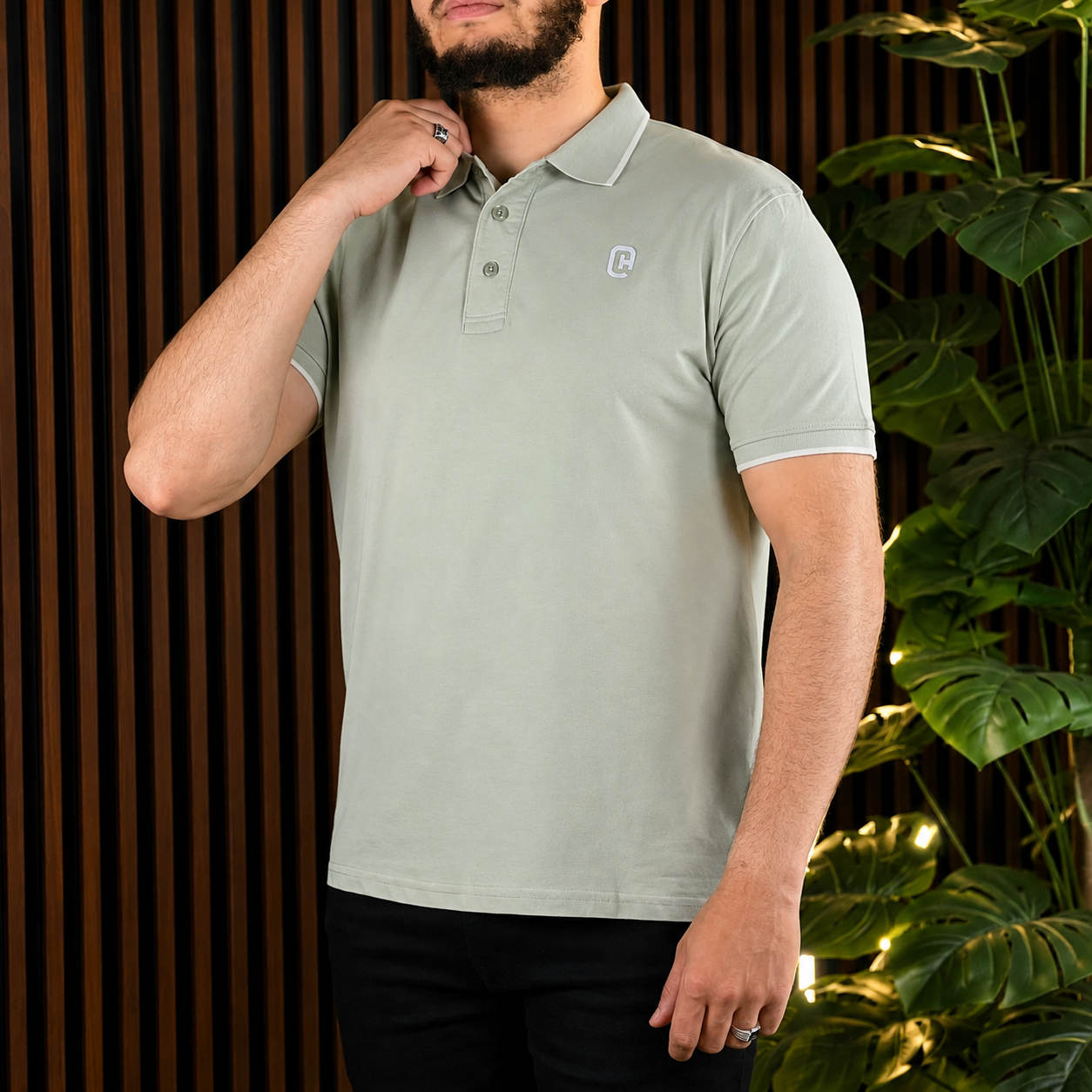 CROSSHATCH Mens Preece Polo Shirt