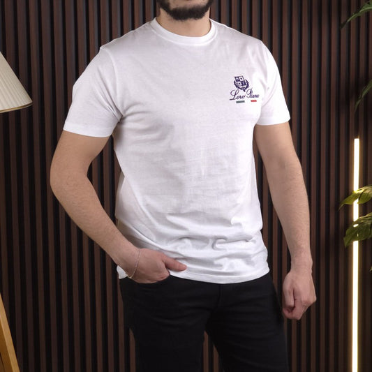 T-Shirt LORO PIANA BLANC COTON