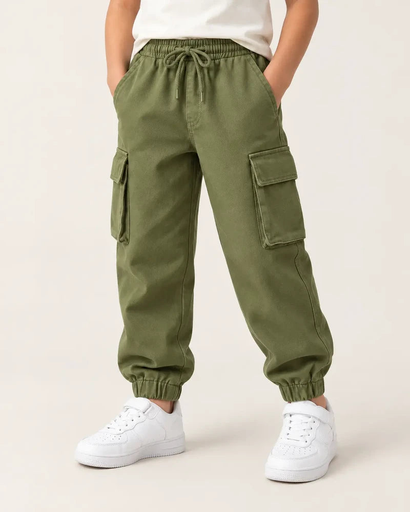 Pantalon Cargo Threadbare Enfant Vert