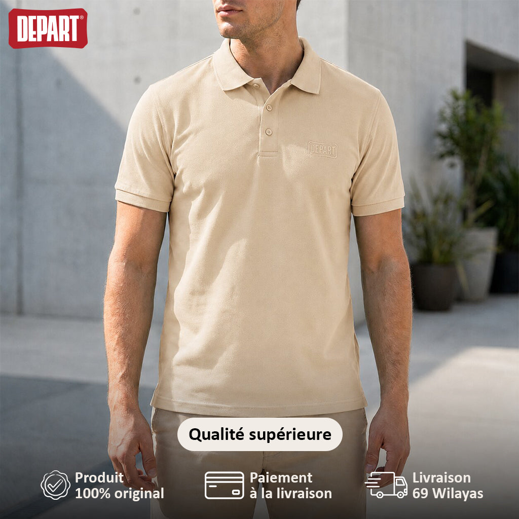 POLO DEPART HOMME BEIGE
