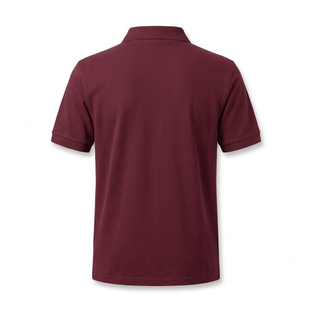 POLO DEPART HOMME COTON BORDEAUX