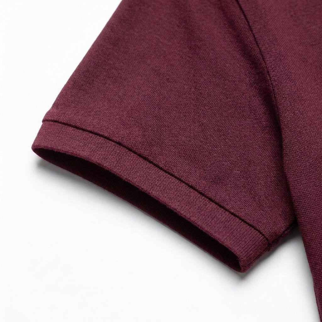 POLO DEPART HOMME COTON BORDEAUX