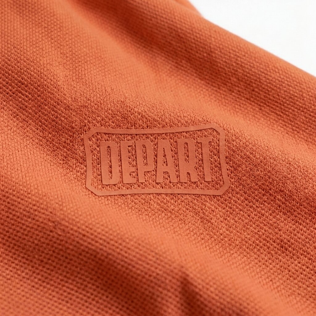 POLO DEPART HOMME COTON ORANGE