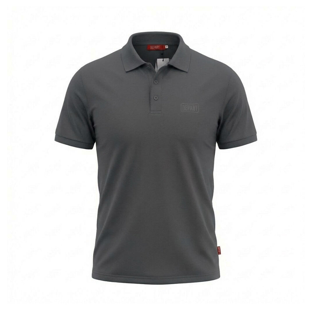 POLO DEPART HOMME COTON GRIS