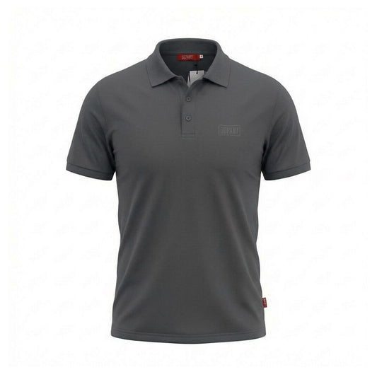 POLO DEPART HOMME COTON GRIS