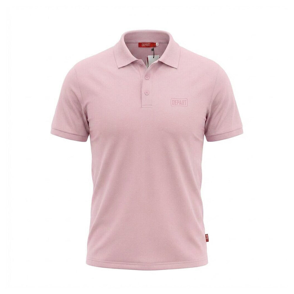 POLO DEPART HOMME COTON ROSE