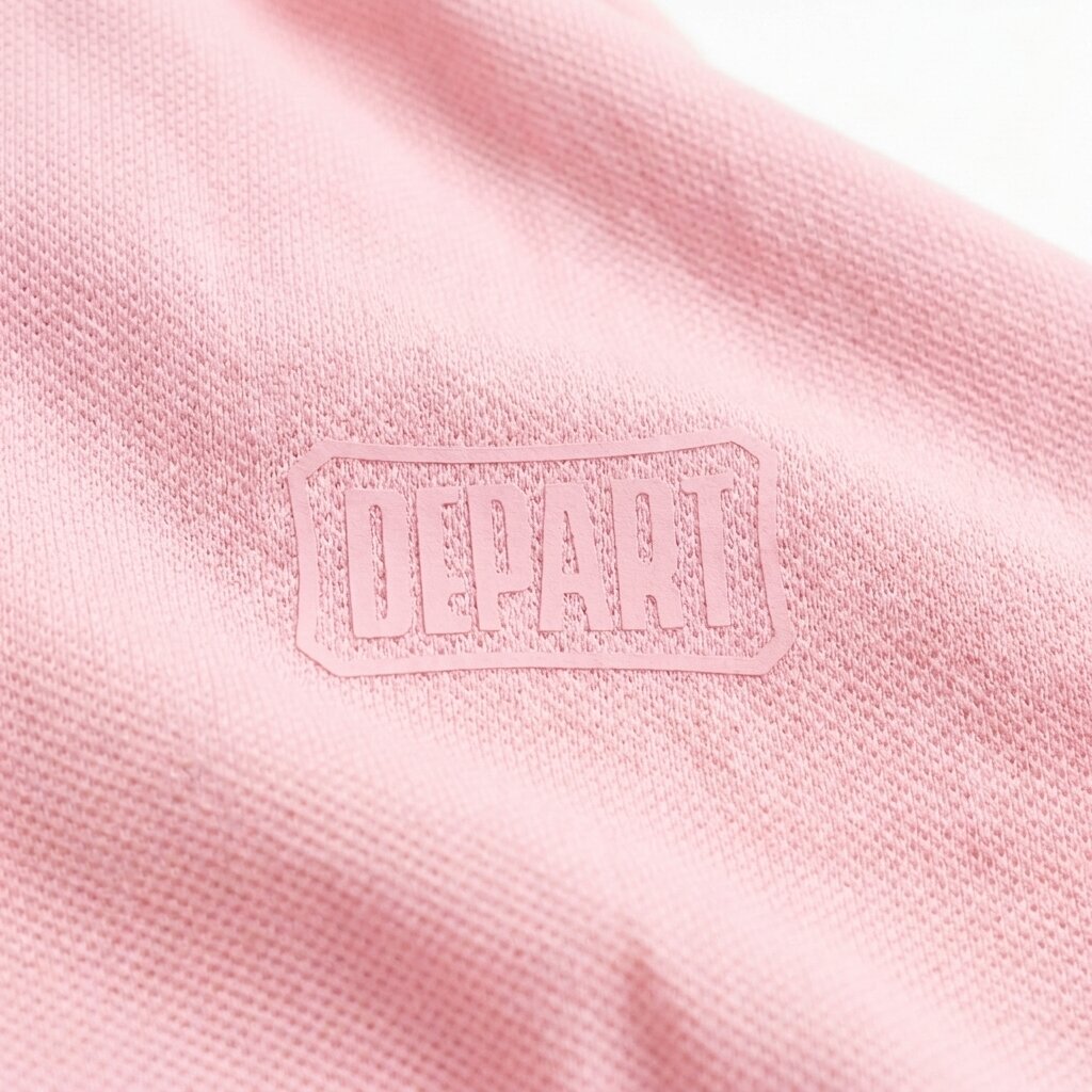 POLO DEPART HOMME COTON ROSE