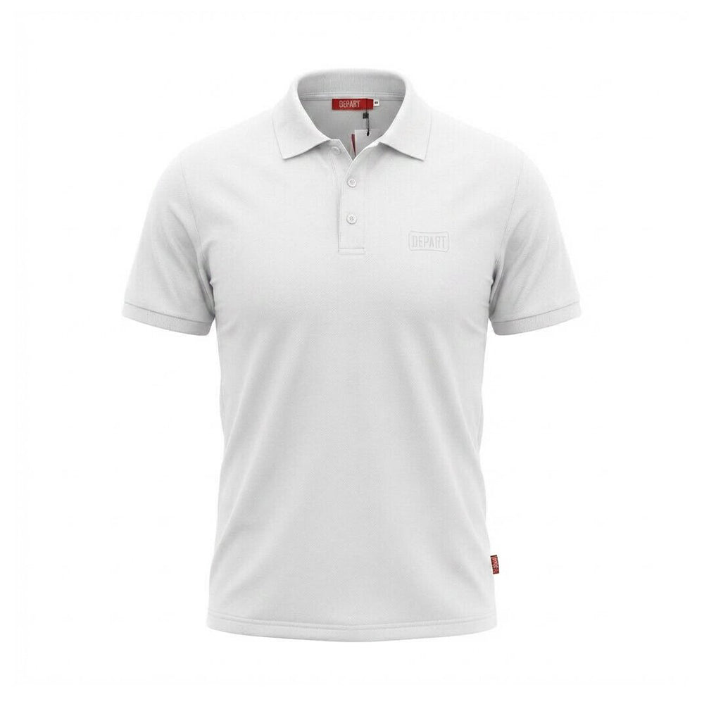 POLO DEPART HOMME COTON BLANC