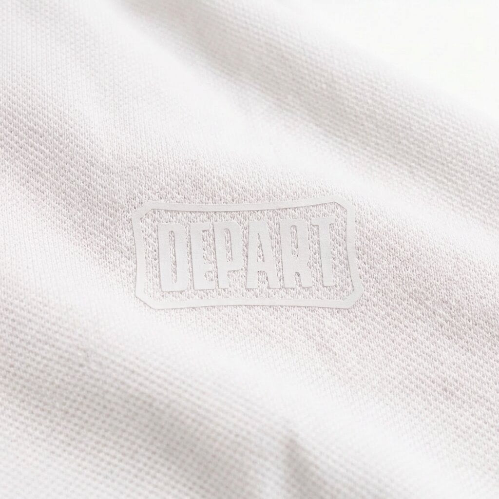 POLO DEPART HOMME COTON BLANC