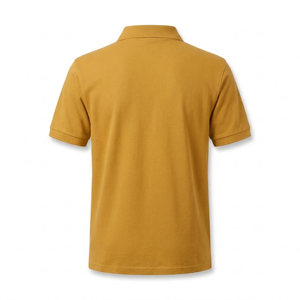 POLO DEPART HOMME COTON MOUTARDE