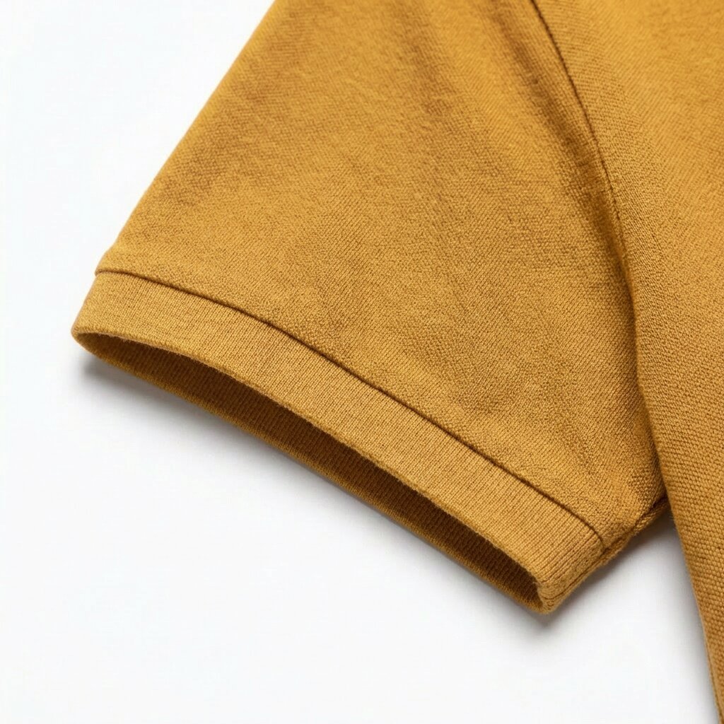 POLO DEPART HOMME COTON MOUTARDE