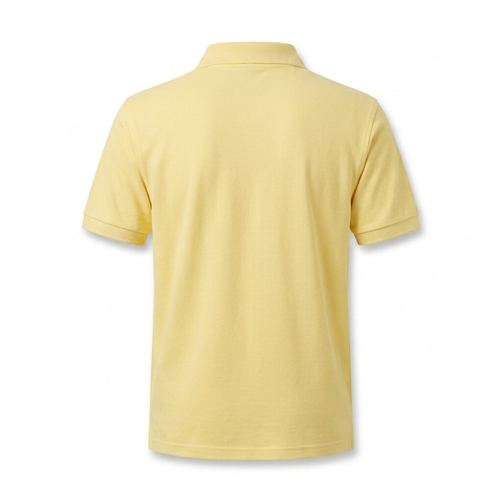 POLO DEPART HOMME COTON JAUNE