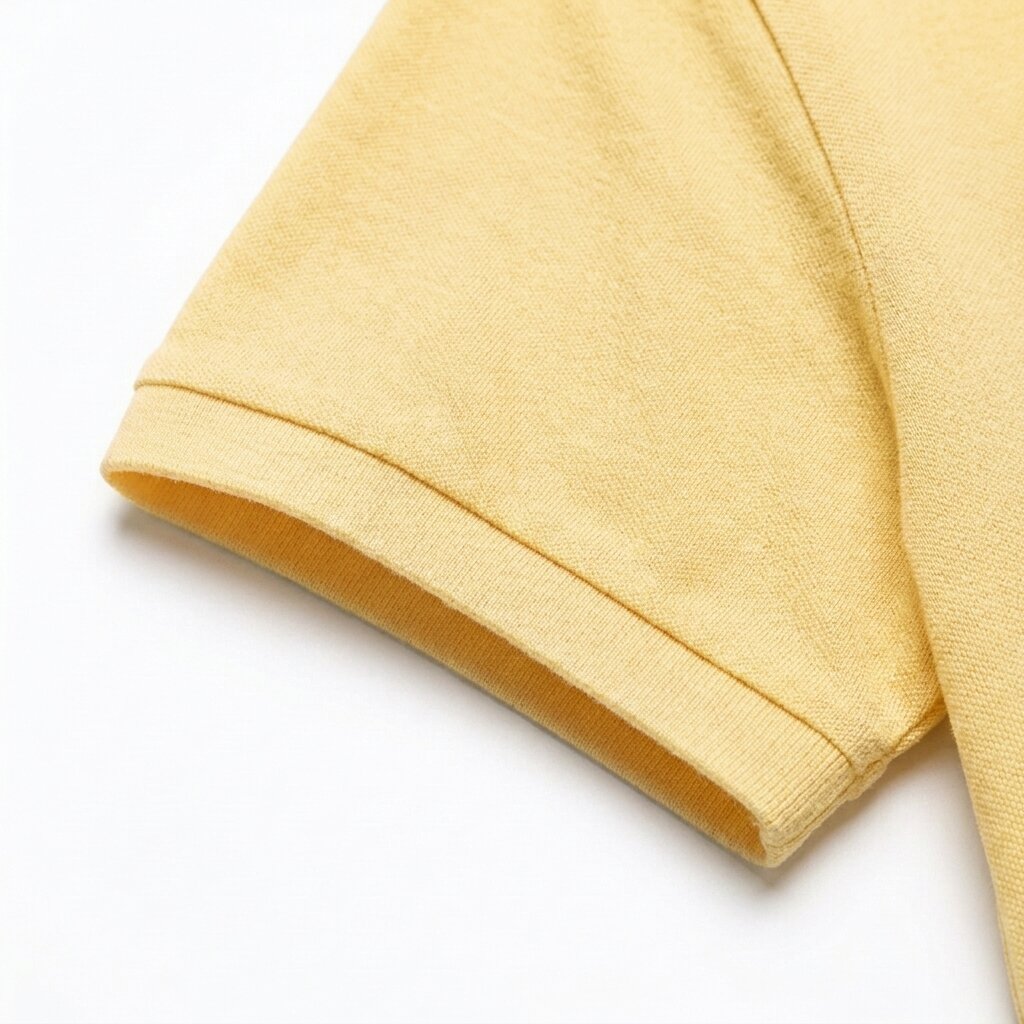 POLO DEPART HOMME COTON JAUNE