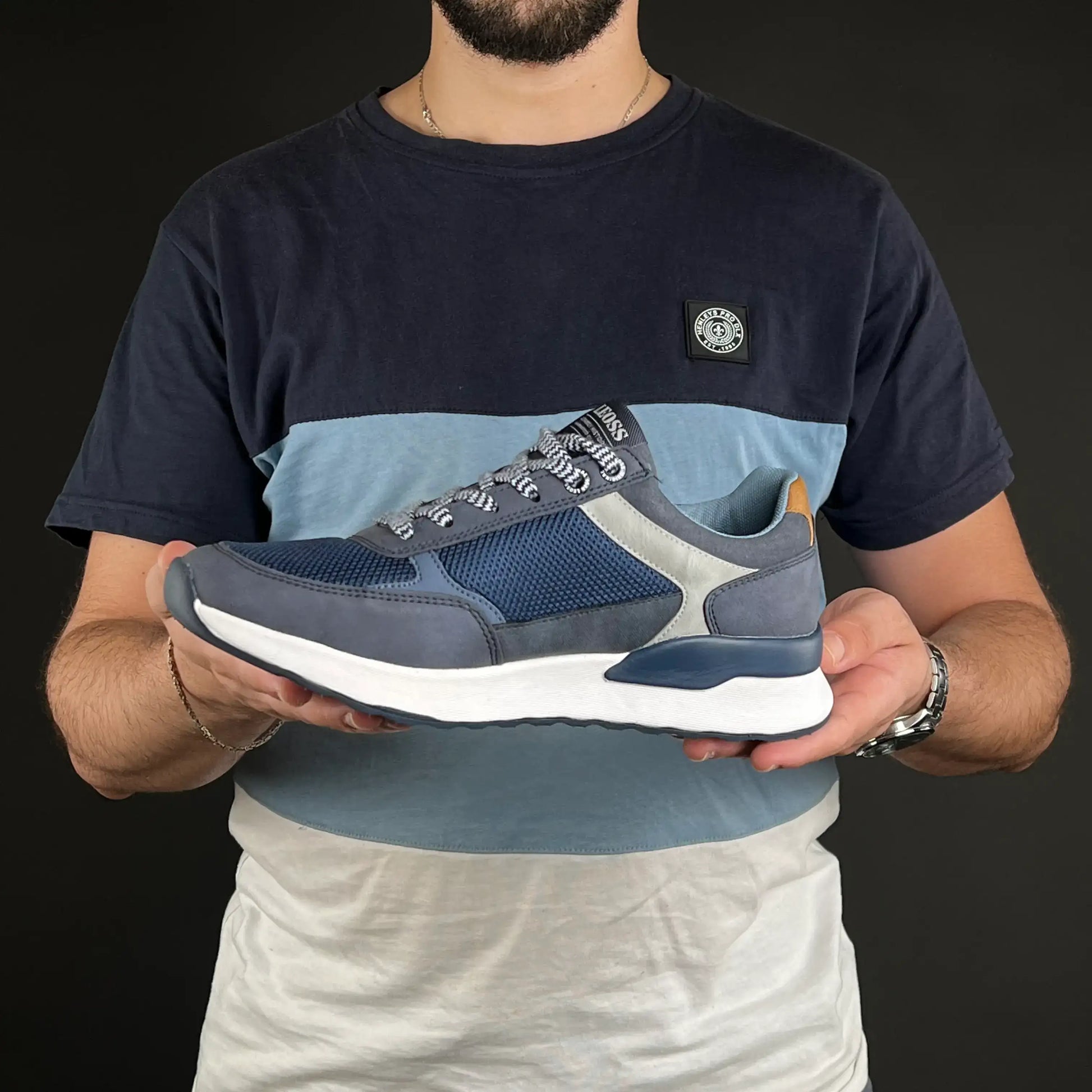 Basket Leoss Bleu Nuit