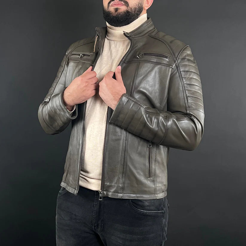 Veste Cuir Véritable