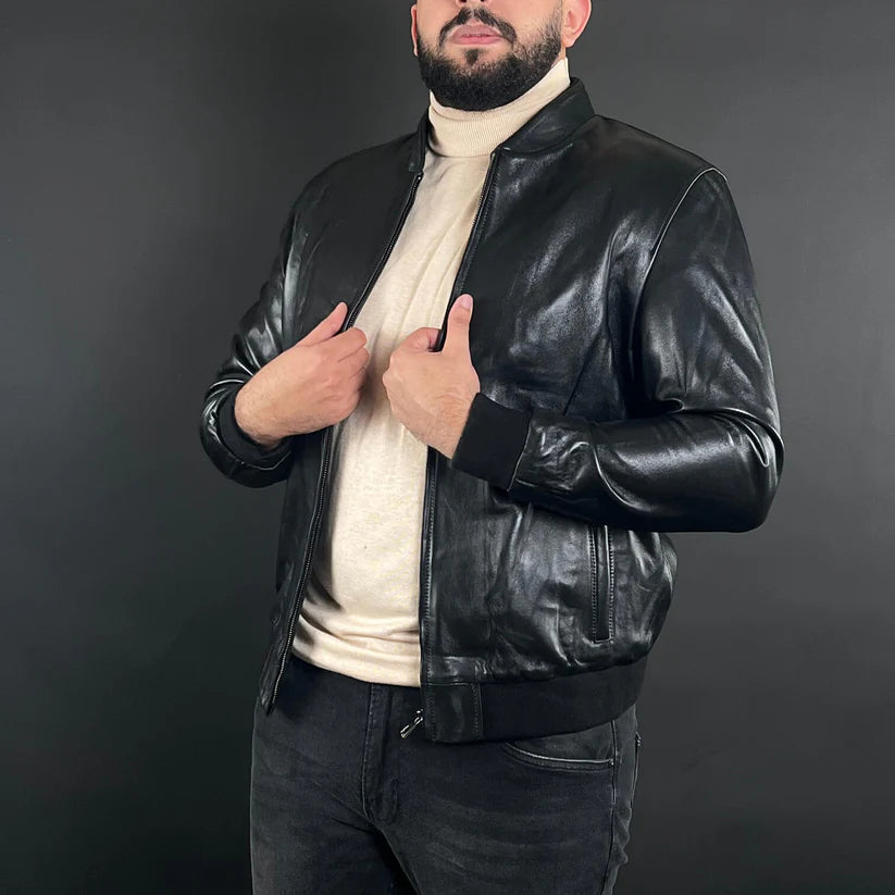 Veste Cuir Véritable