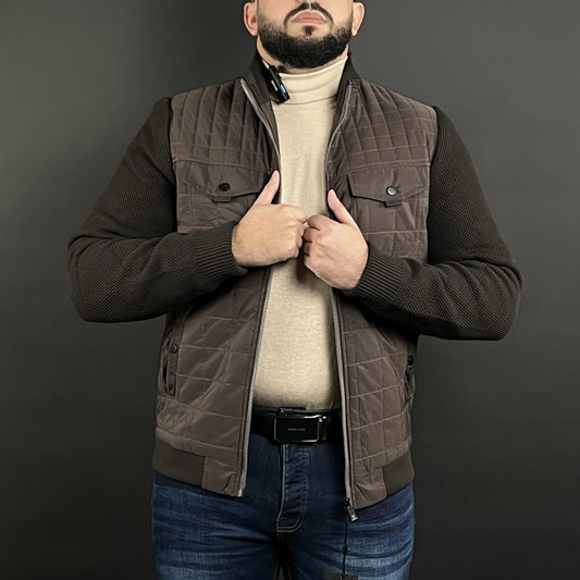 Veste David Louis Deux Tons Marron