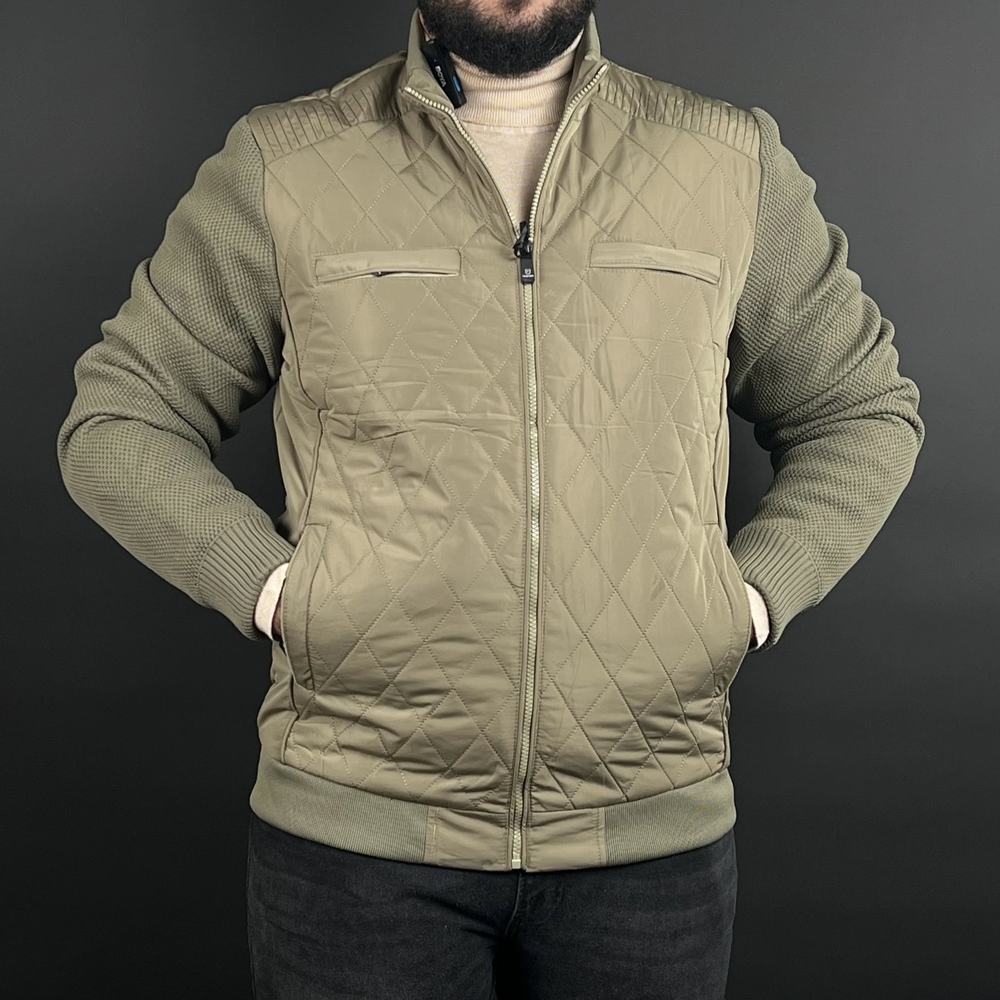 Veste David Louis Deux Tons Vert