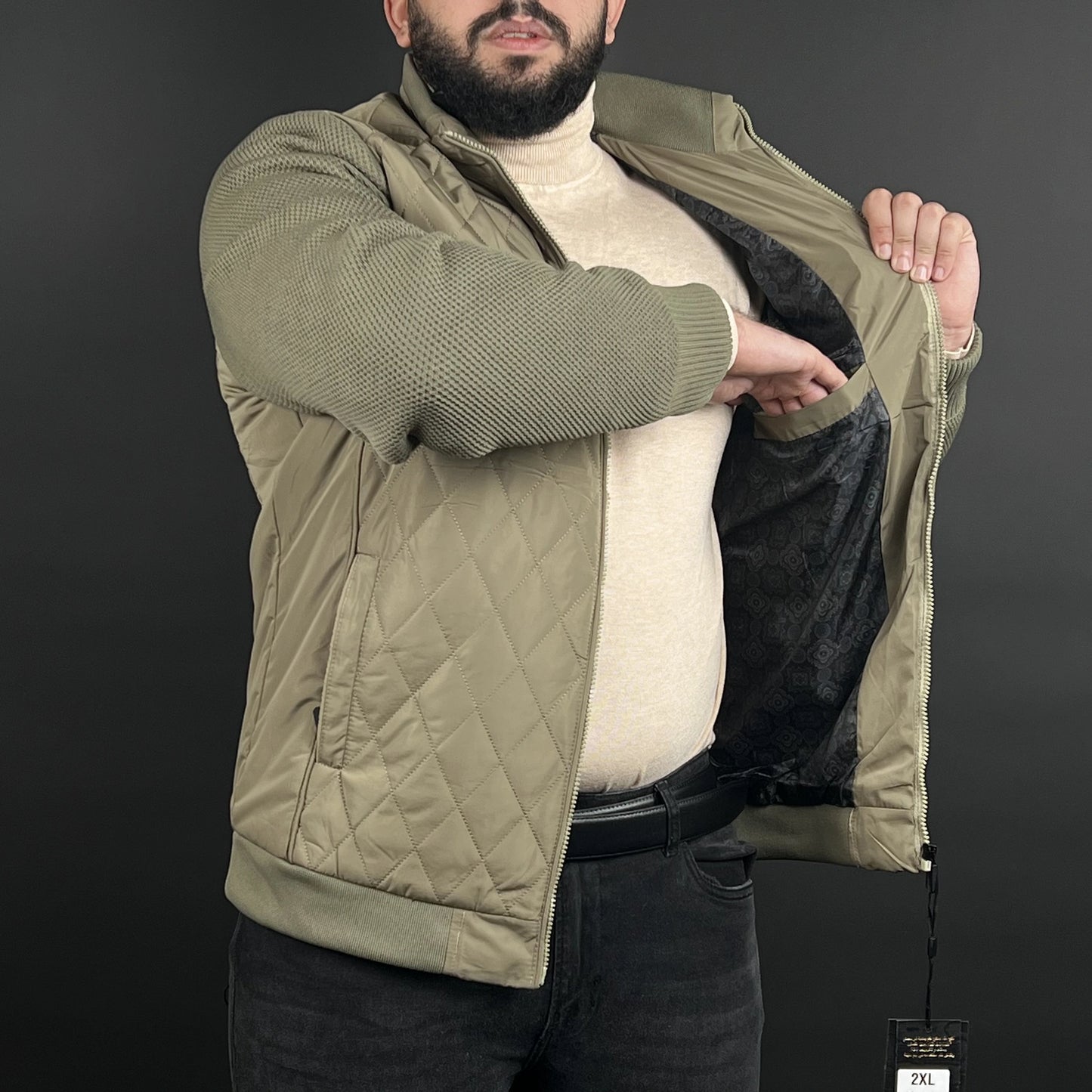 Veste David Louis Deux Tons Vert