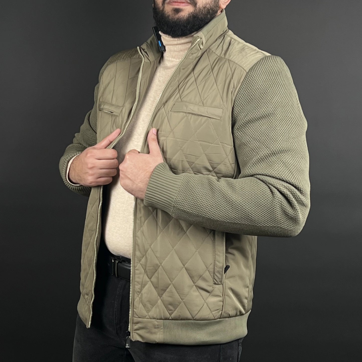 Veste David Louis Deux Tons Vert