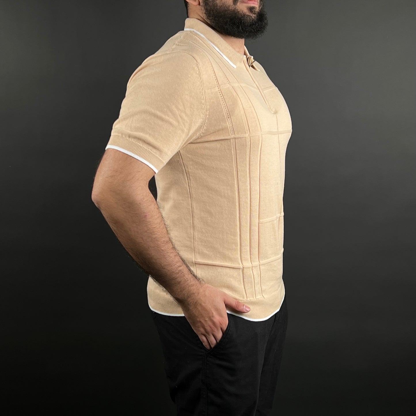 Tshirt Old Money A Carreaux