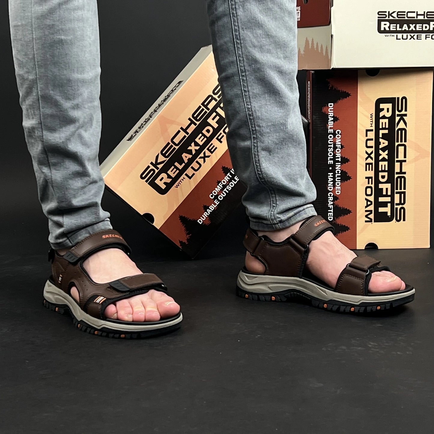Sandal Skechers Marron