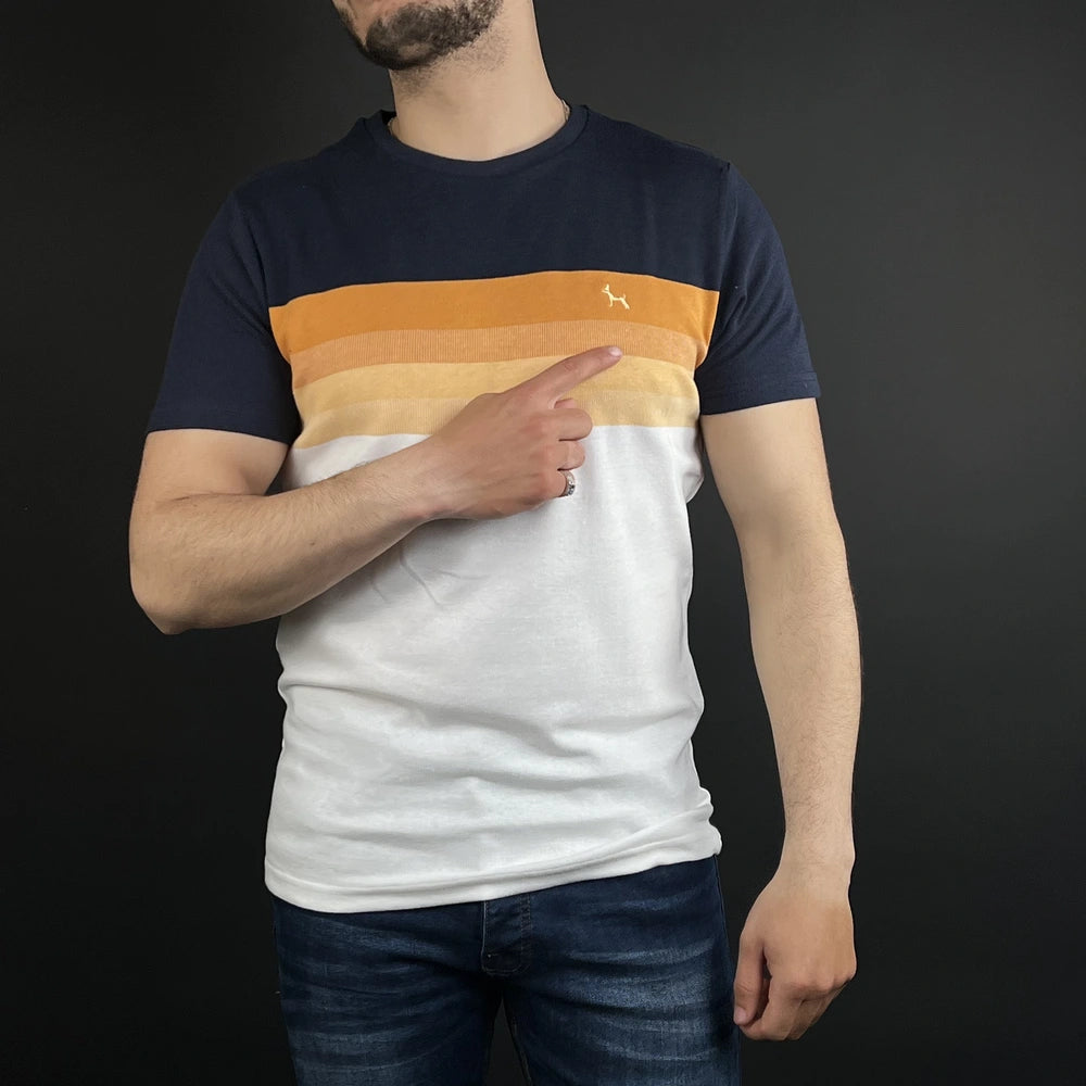 Tshirt Bewley & Ritch Orange/Navy