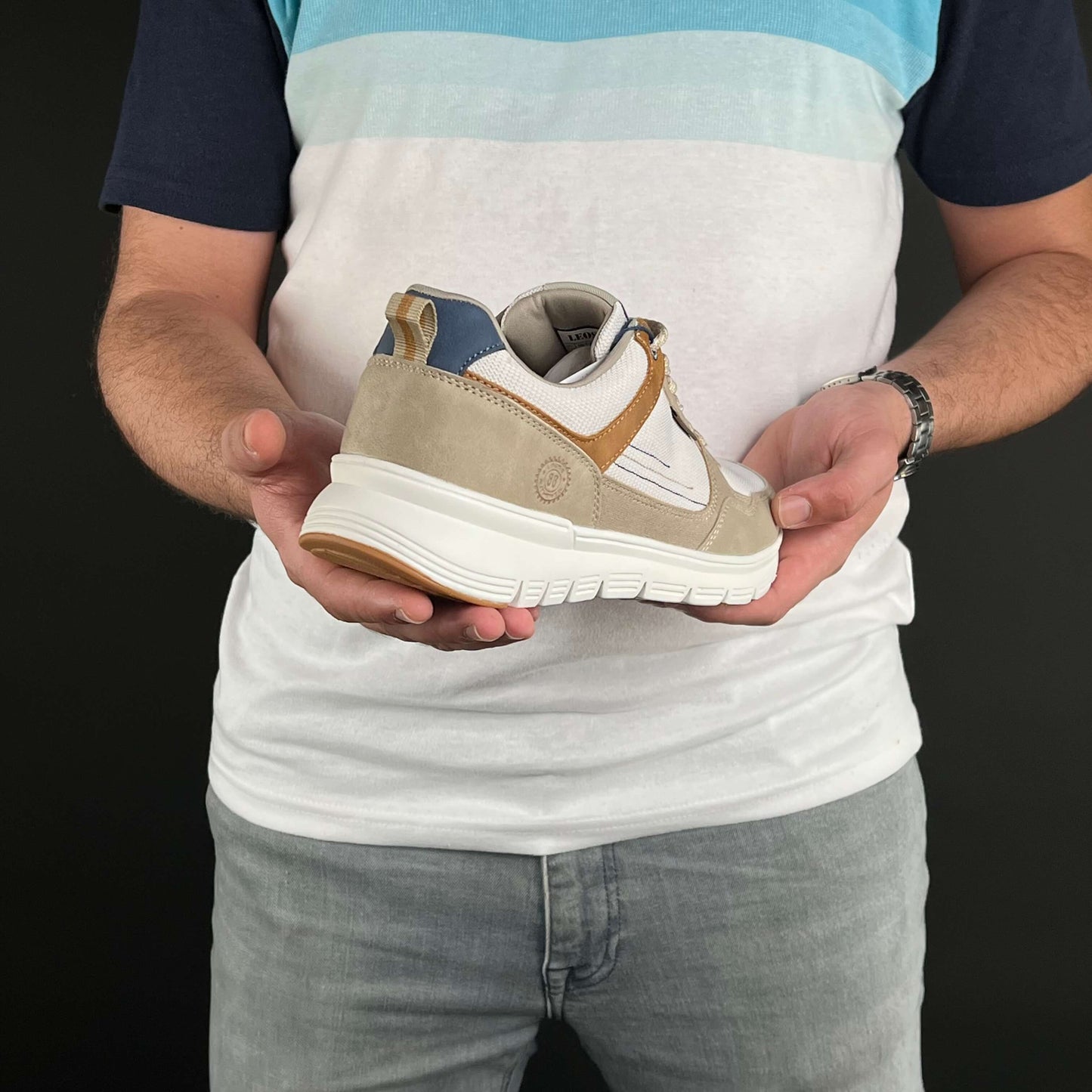 Basket Leoss Beige marron