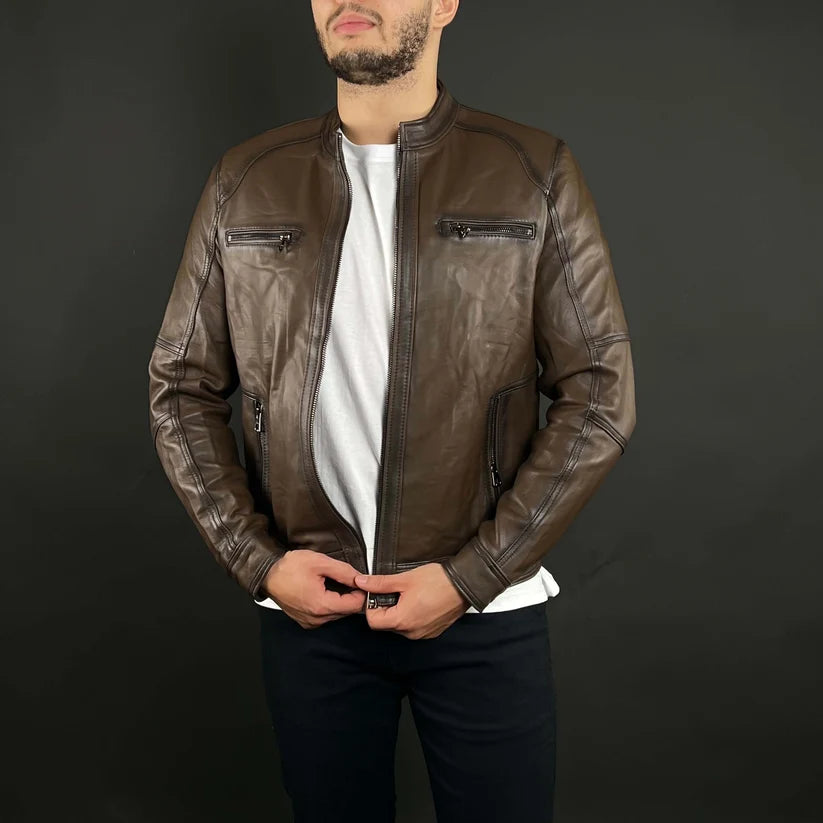 Veste Cuir Véritable