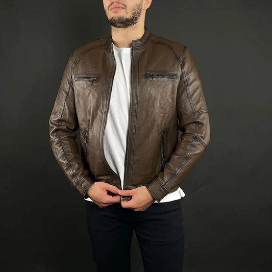 Veste Cuir Véritable