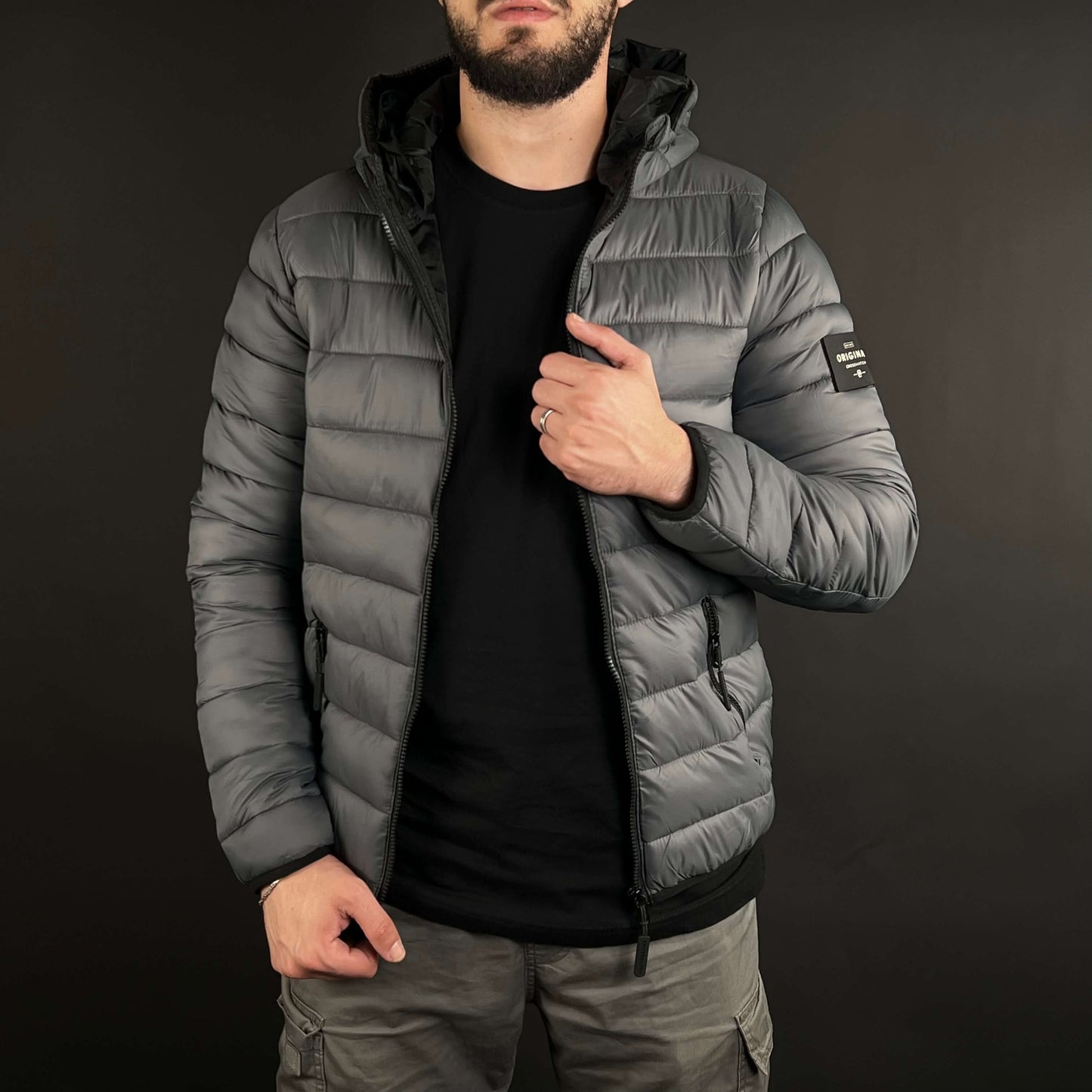 Doudoune Crosshatch Original Gris