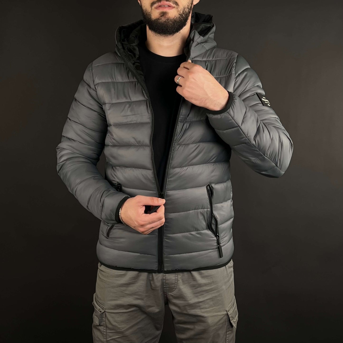 Doudoune Crosshatch Original Gris