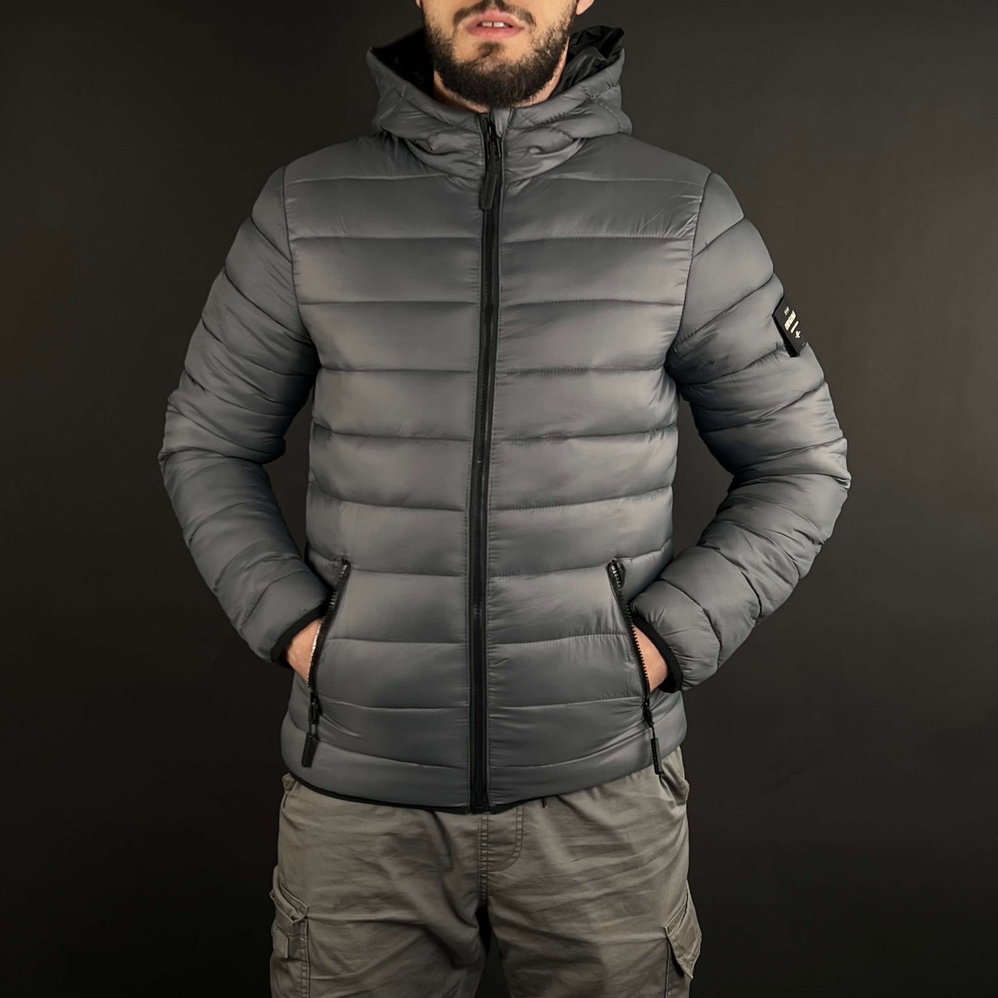 Doudoune Crosshatch Original Gris