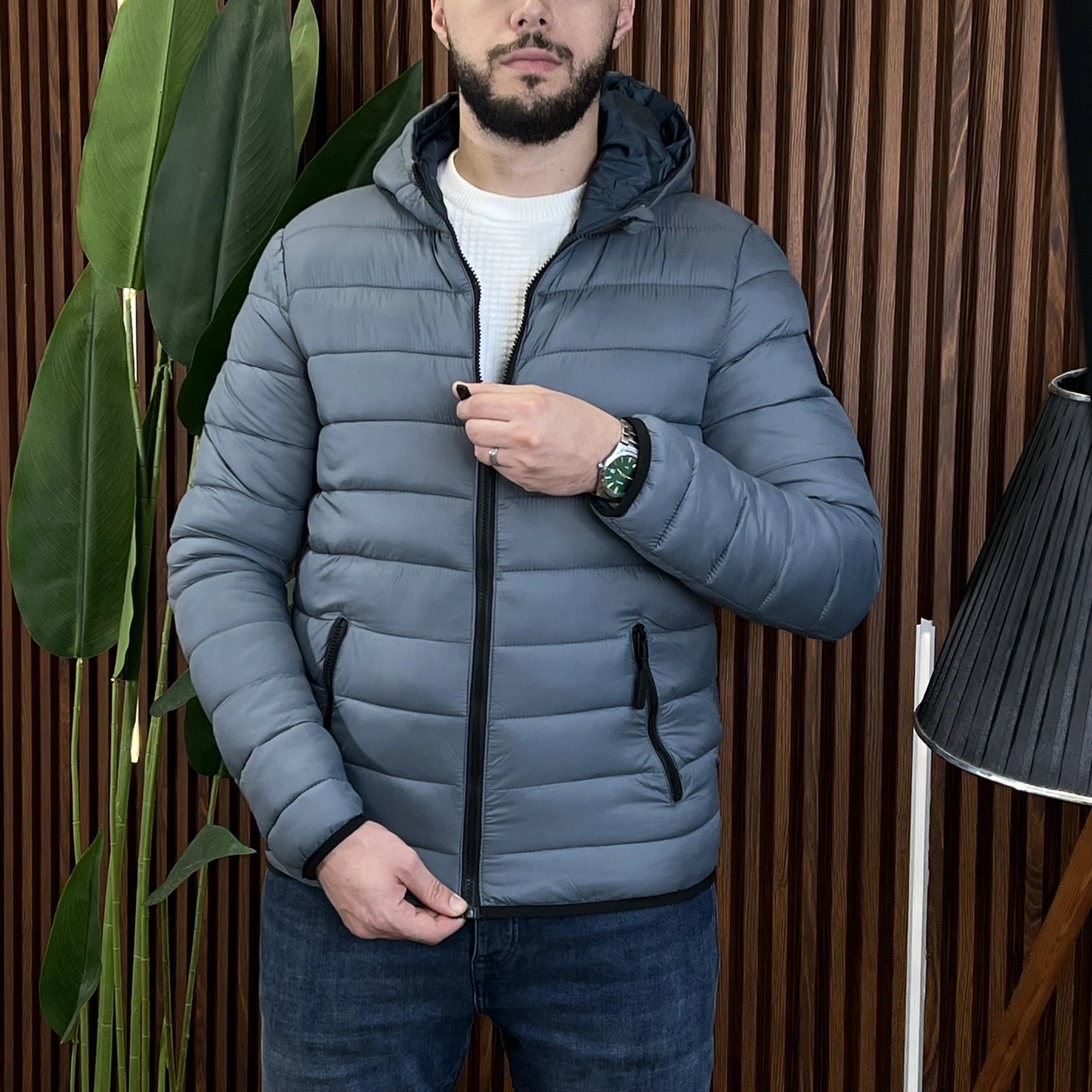 Doudoune Crosshatch Original Denim Blue