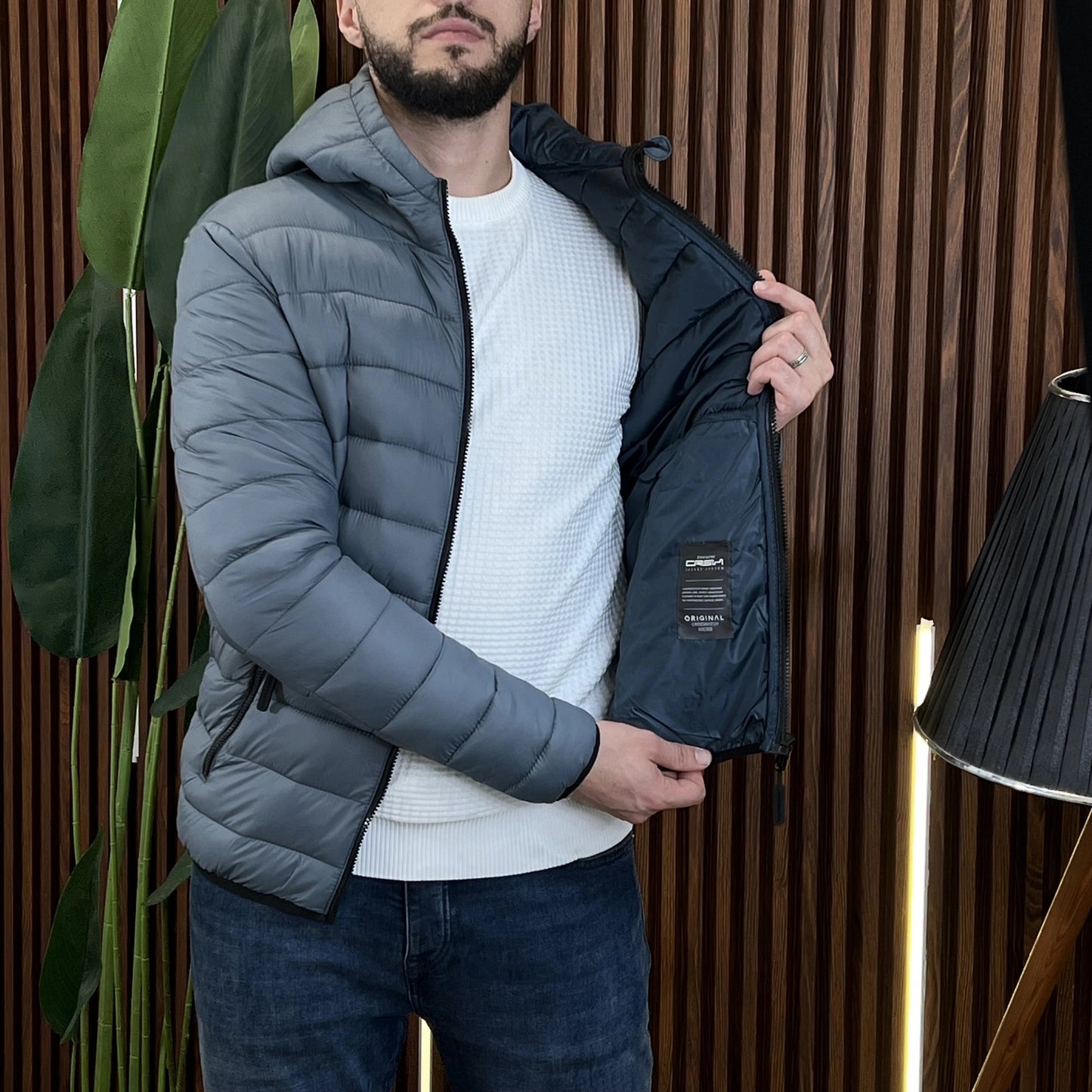 Doudoune Crosshatch Original Denim Blue